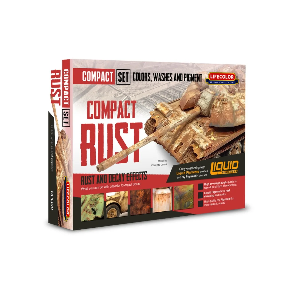 Compact Rust 6 x 22 ml - Lifecolor SPG09 Compact Rust 6 x 22 ml - Lifecolor SPG09