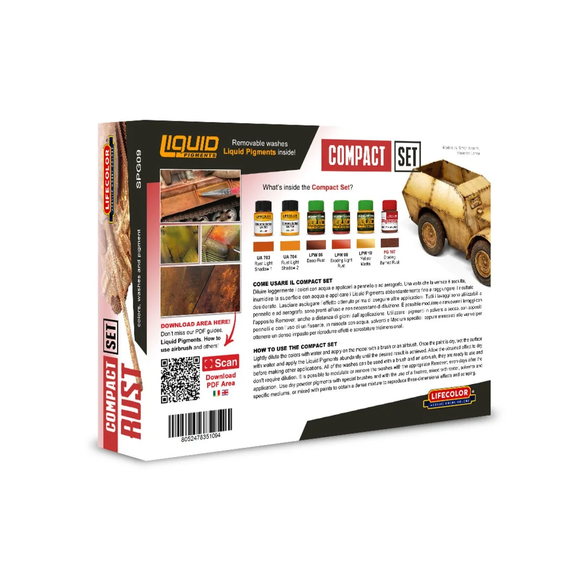 Compact Rust 6 x 22 ml - Lifecolor SPG09