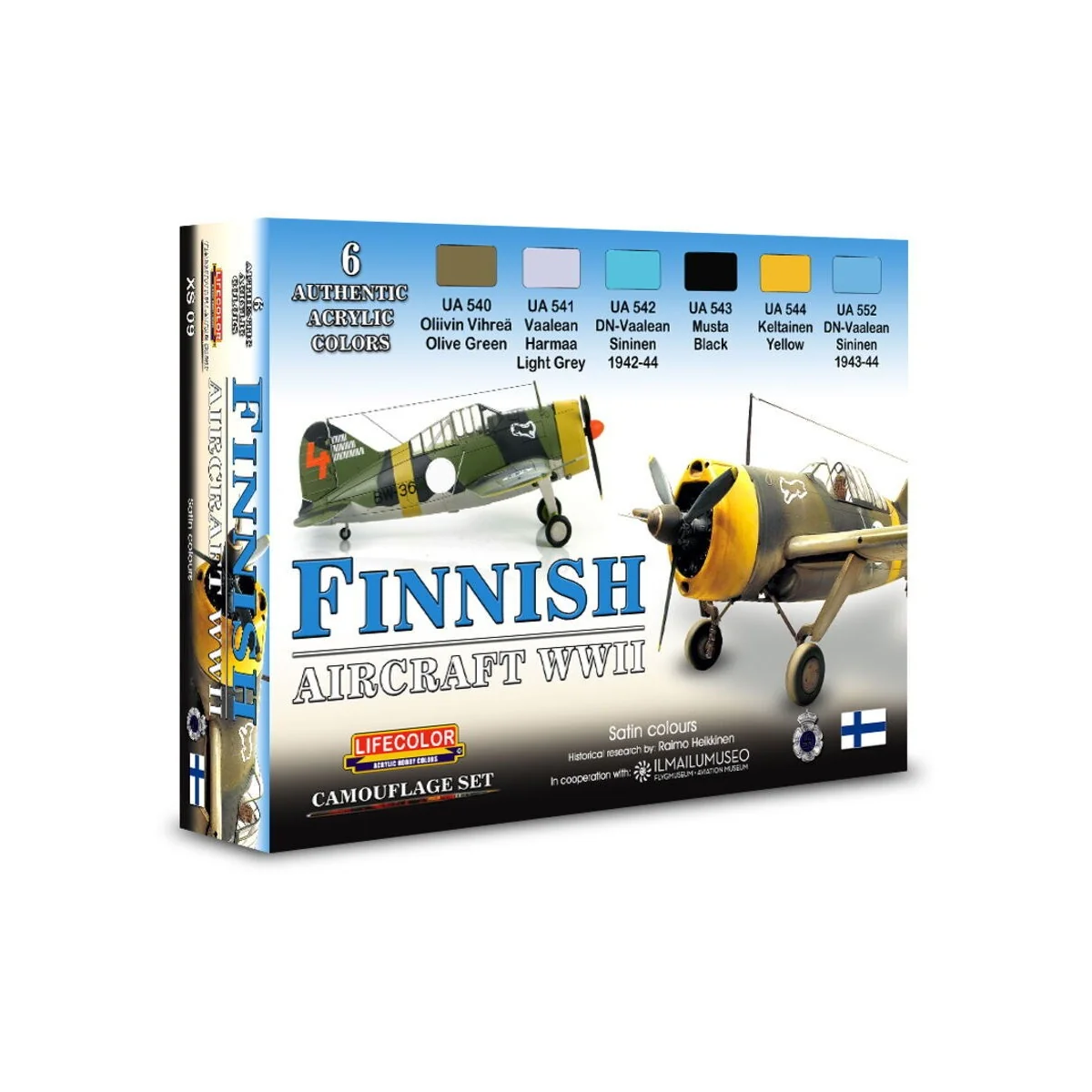 Finnish Aircraft WWII 6 x 22 ml - Lifecolor XS09