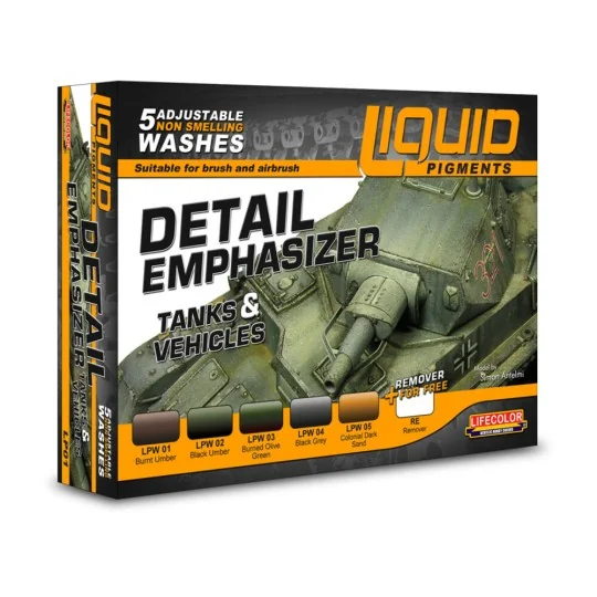 Detail Emphasizer 6 x 22 ml - Lifecolor LP01