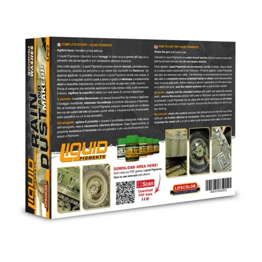 Dust & Rain Makeup 6 x 22 ml - Lifecolor LP03