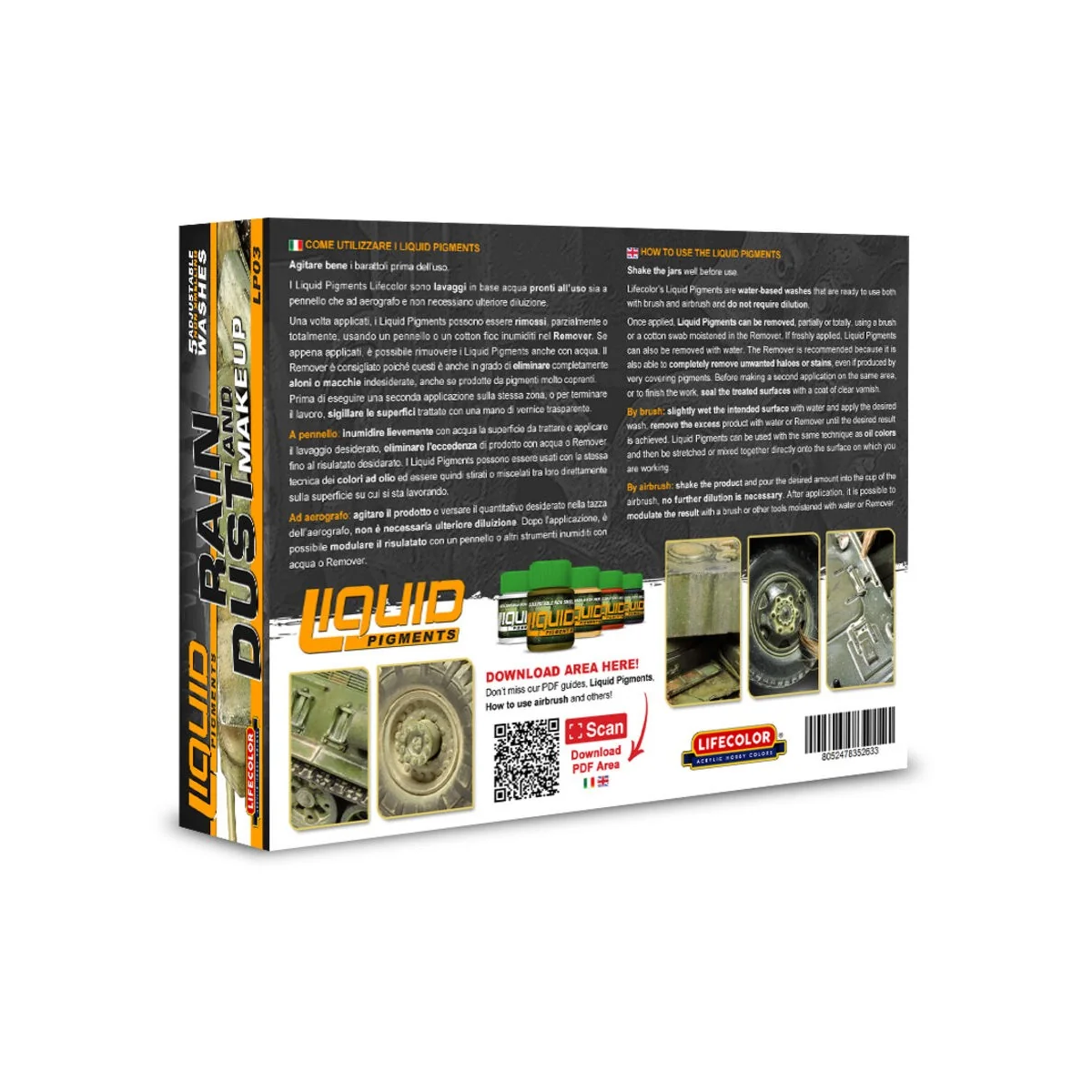 Dust & Rain Makeup 6 x 22 ml - Lifecolor LP03