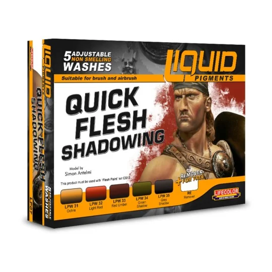 Quick Flesh Shadowing 6 x 22 ml - Lifecolor LP07