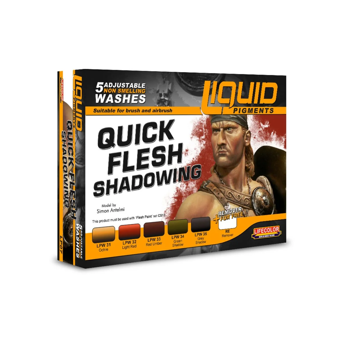 Quick Flesh Shadowing 6 x 22 ml - Lifecolor LP07