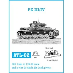Tracks for Pz III (A-G) / Pz IV (A-D), 1/35 - Friulmodel ATL-002