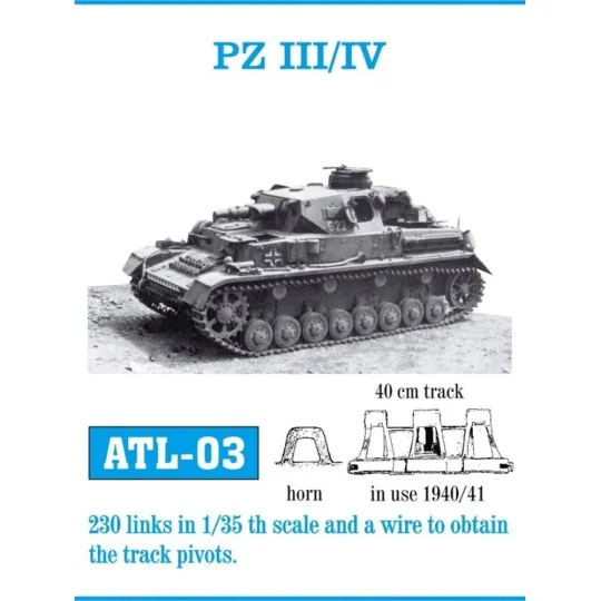Tracks for Pz III (H-J) / Pz IV _, 1/35 - Friulmodel ATL-003