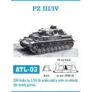 Tracks for Pz III (H-J) / Pz IV _, 1/35 - Friulmodel ATL-003