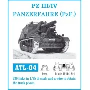 Tracks for Pz III (H-K) / Pz IV (E-J), 1/35 - Friulmodel ATL-004 Tracks for Pz III (H-K) / Pz IV (E-J), 1/35 - Friulmodel ATL-004
