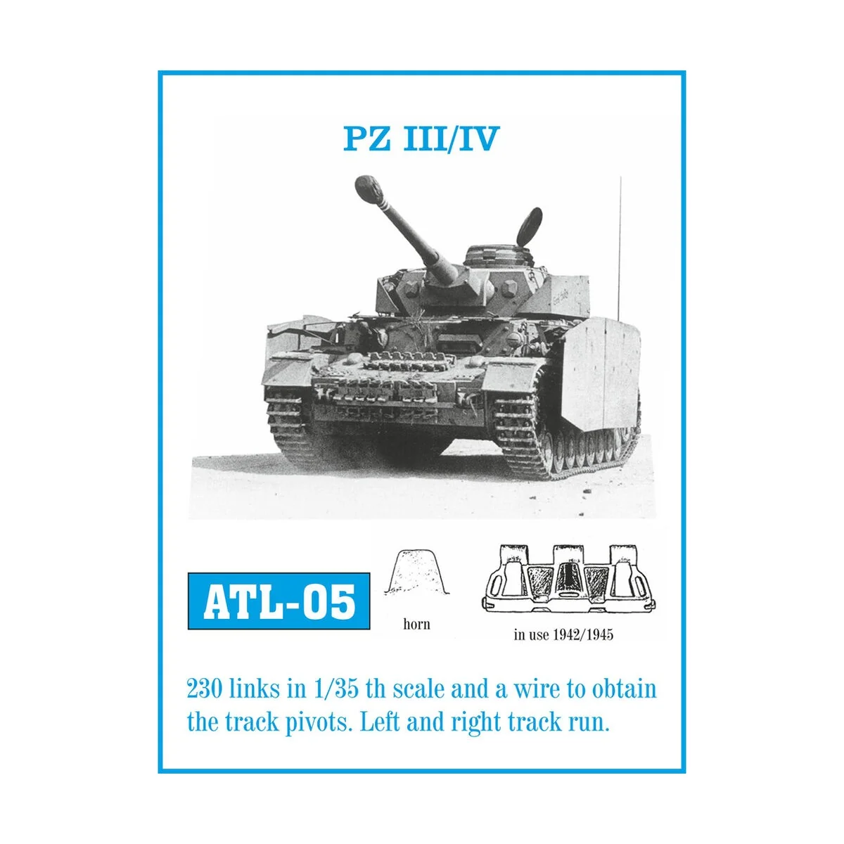 Tracks for Pz III (H-K) / Pz IV (F-J), 1/35 - Friulmodel ATL-005