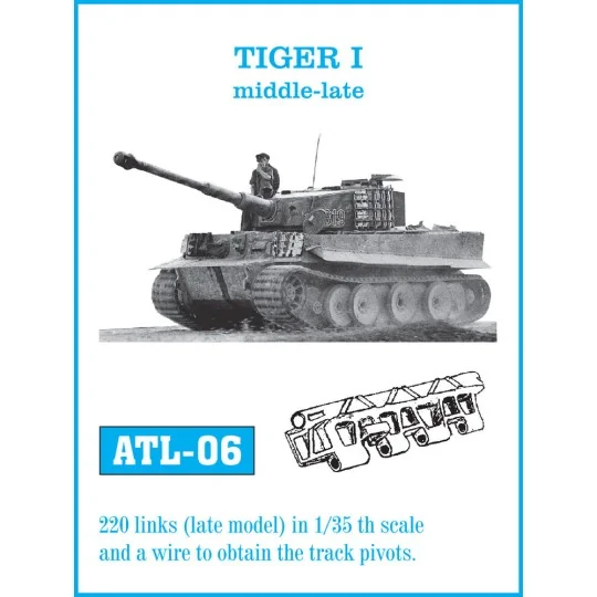Tracks for Tiger I middle-late middle-late, 1/35 - Friulmodel ATL-006 Tracks for Tiger I middle-late middle-late, 1/35 - Friulmodel ATL-006