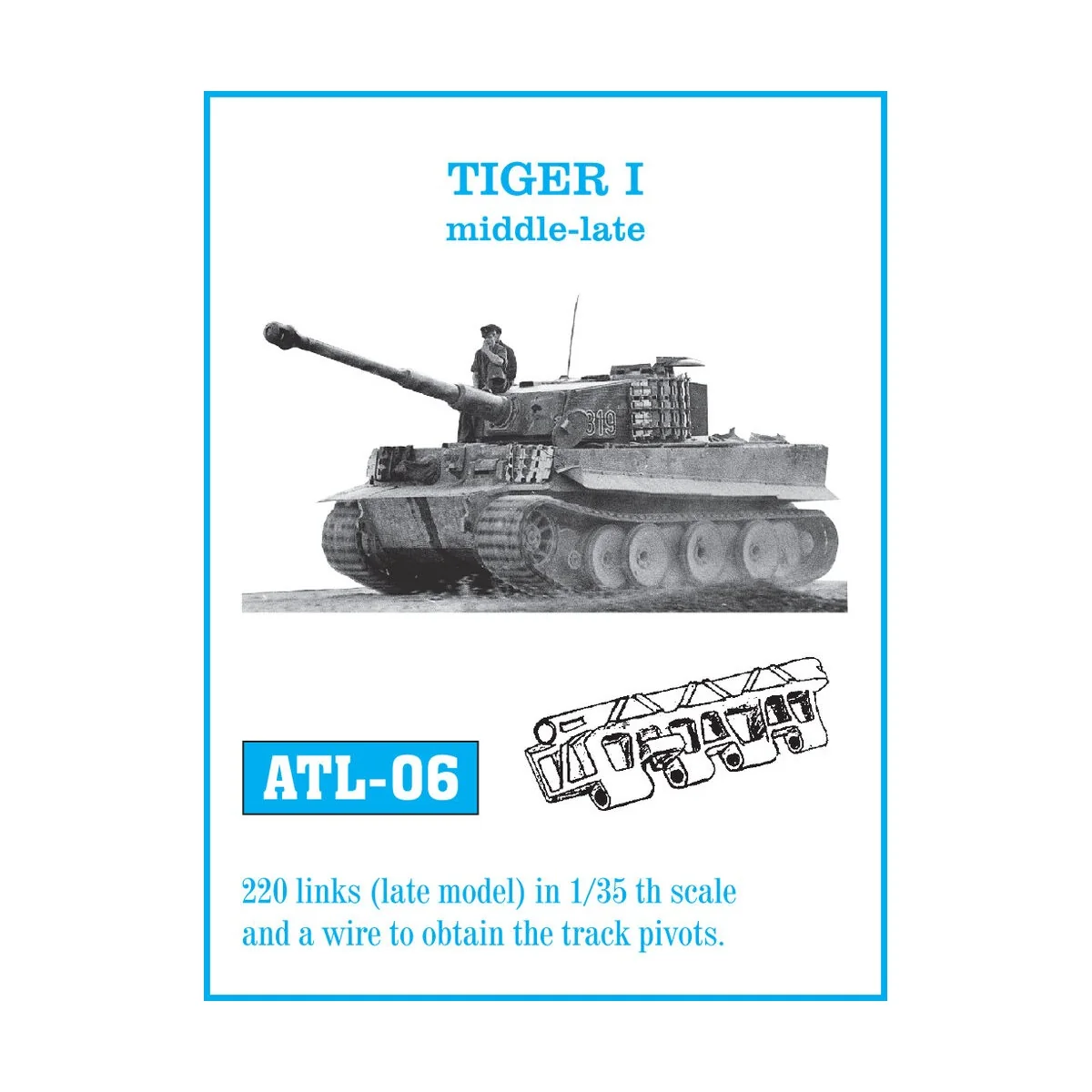 Tracks for Tiger I middle-late middle-late - Friulmodel ATL-006