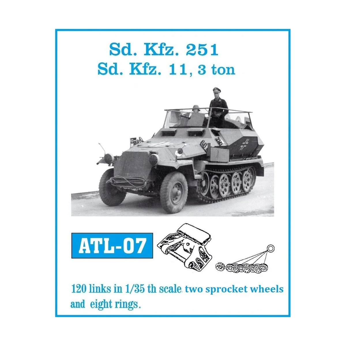 Tracks for SdKfz 251 Halftrack, 1/35 - Friulmodel ATL-007