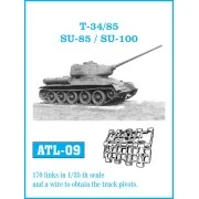 Tracks for T 34 / 85 Waffelmuster - Friulmodel ATL-009
