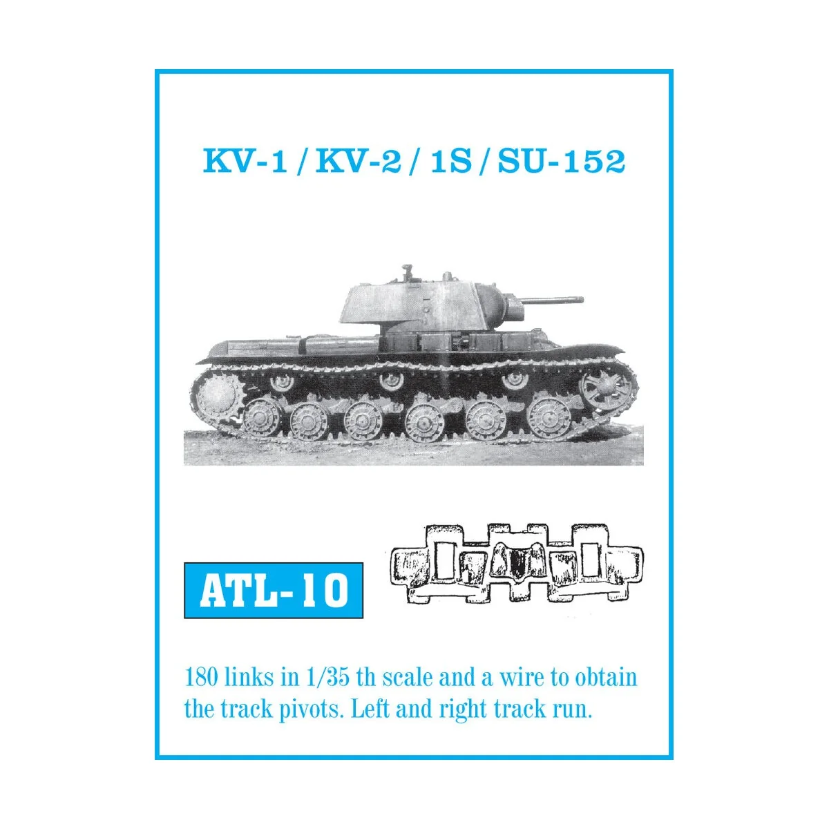 Tracks for KV I/II, 1/35 - Friulmodel ATL-010