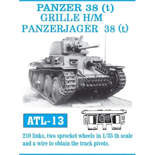 Tracks for Pz 38 (t), 1/35 - Friulmodel ATL-013 Tracks for Pz 38 (t), 1/35 - Friulmodel ATL-013