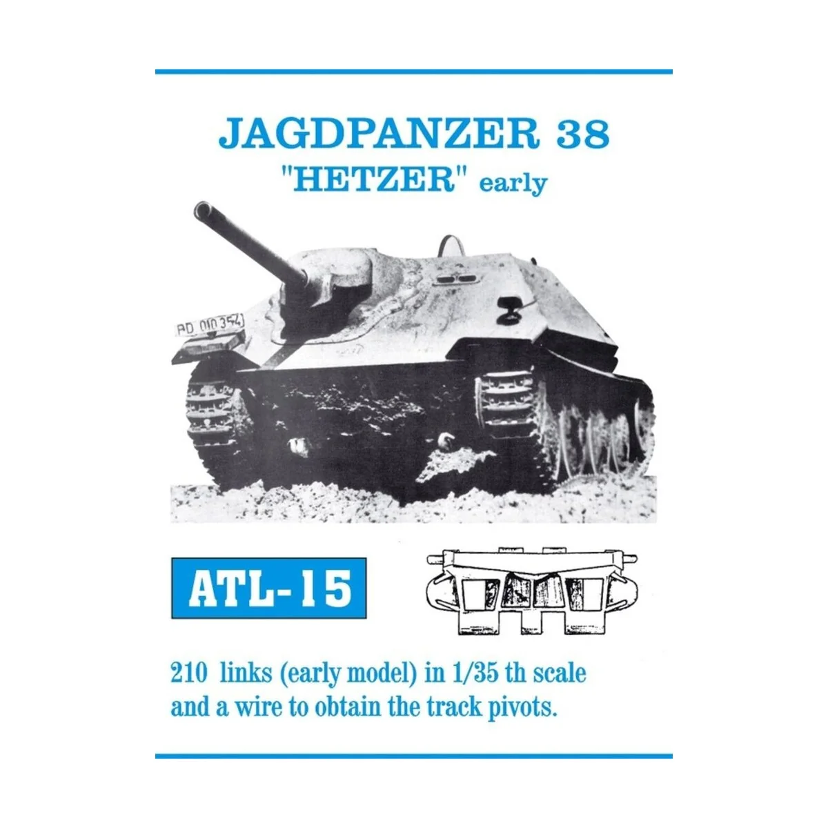 Tracks for Jagdpanzer Hetzer, 1/35 - Friulmodel ATL-015
