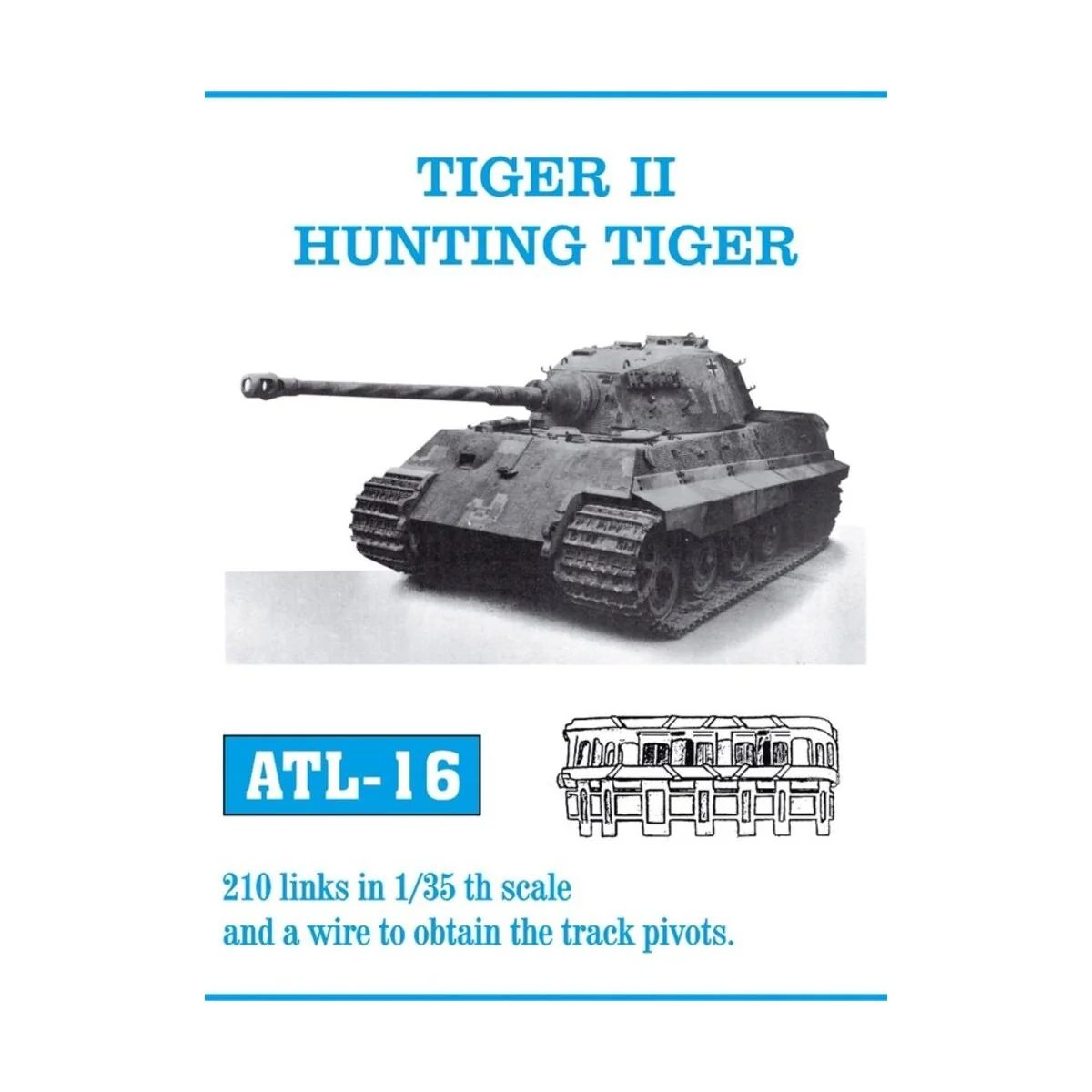 Tracks for Tiger II, 1/35 - Friulmodel ATL-016 Tracks for Tiger II, 1/35 - Friulmodel ATL-016