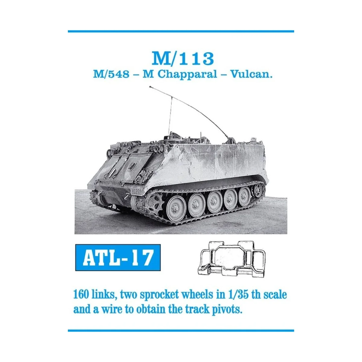 Tracks for M 113 / M 548 - Friulmodel ATL-017