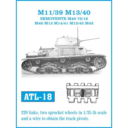 Tracks for M 13 / 40 - Friulmodel ATL-018
