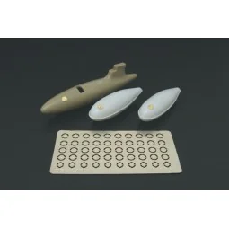 U S drop tanks caps, 1/48 - Brengun BRL48070