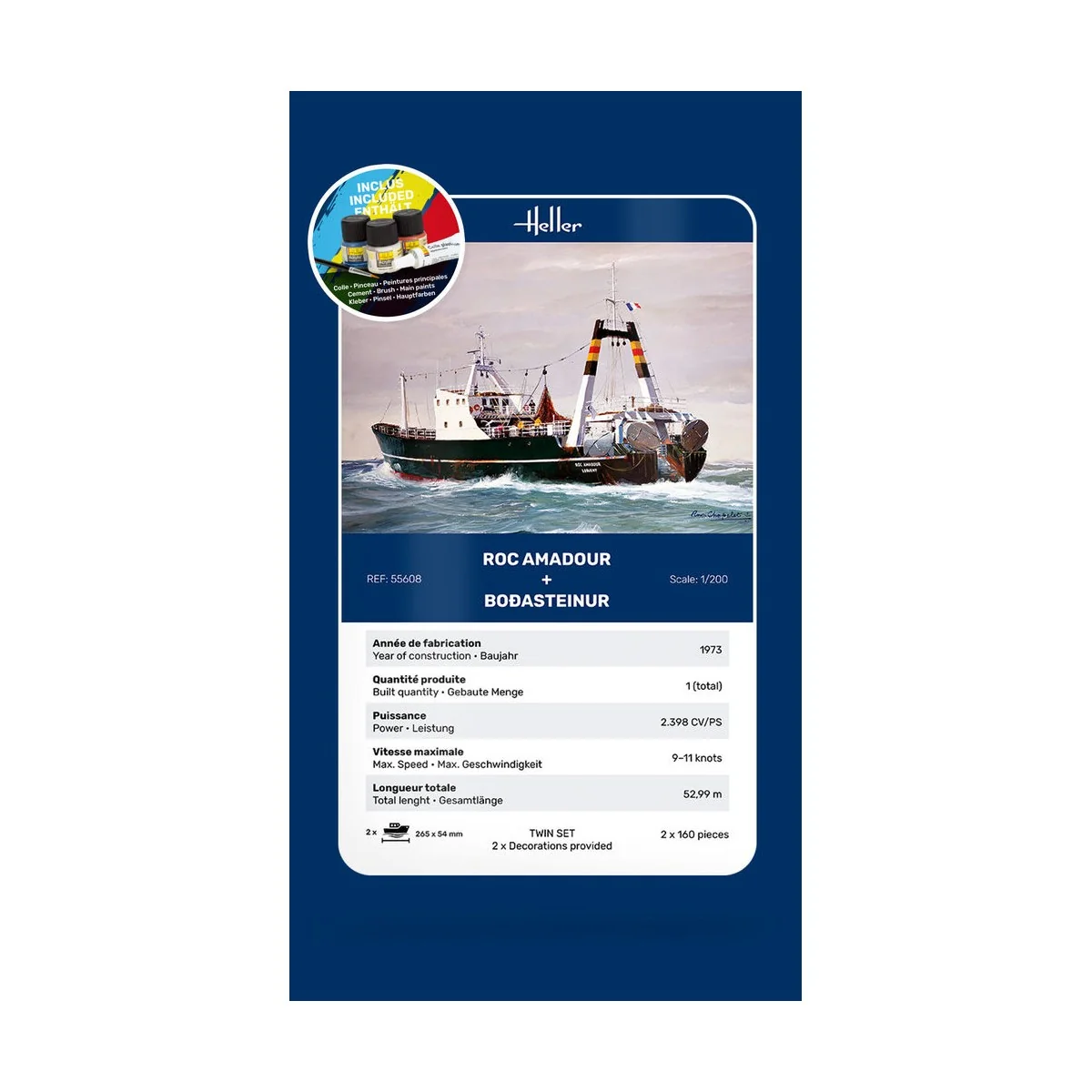 STARTER KIT Twin Set Roc Amadour + Bordasteinur, 1/200 - Heller 55608