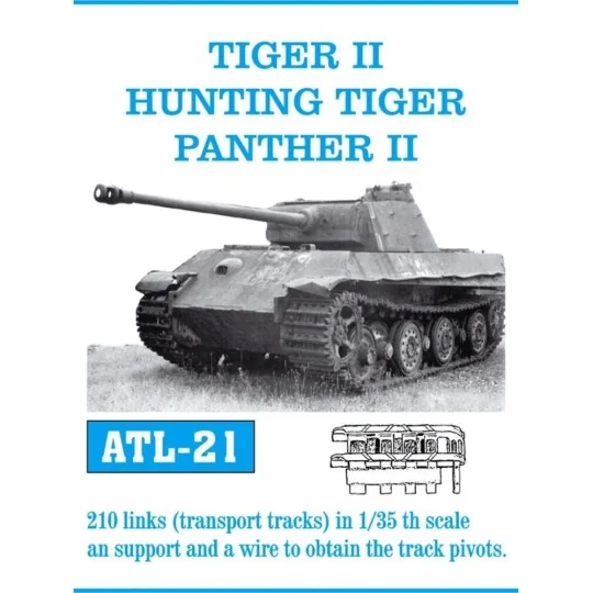 Tracks for Tiger II Transportkette / Panther II, 1/35 - Friulmodel ...