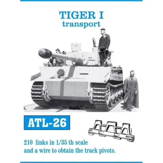Tracks for Tiger I Transport, 1/35 - Friulmodel ATL-026 Tracks for Tiger I Transport, 1/35 - Friulmodel ATL-026