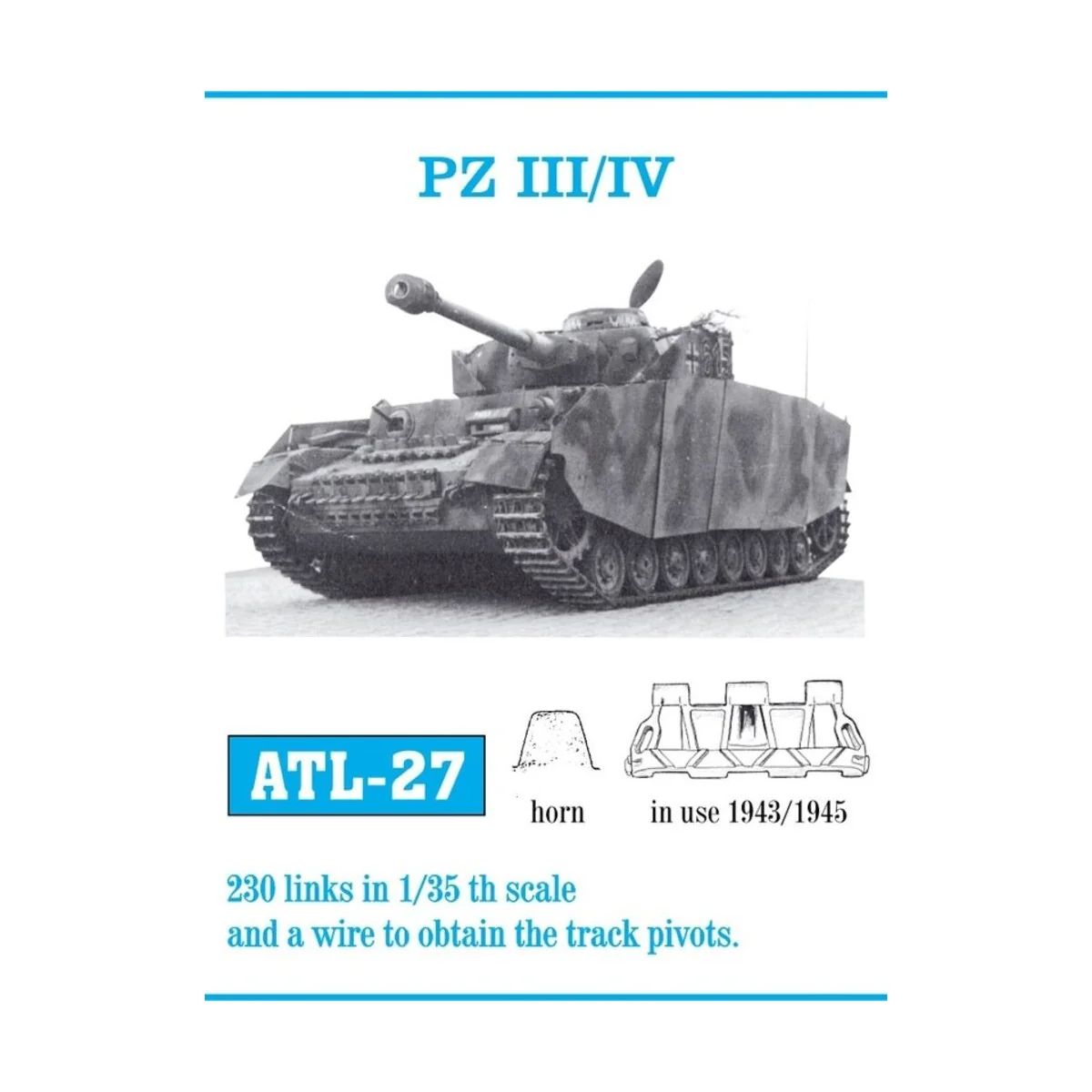 Tracks for Pzkmpfw III / IV - Friulmodel ATL-027