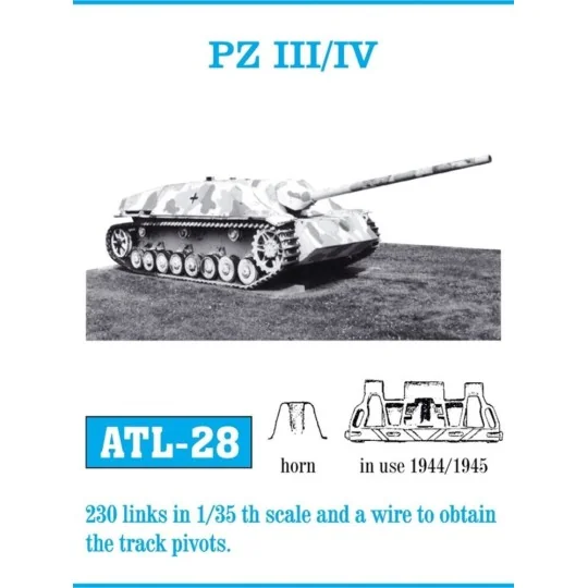 Tracks for Pz.Kmpfw III/IV, 1/35 - Friulmodel ATL-028