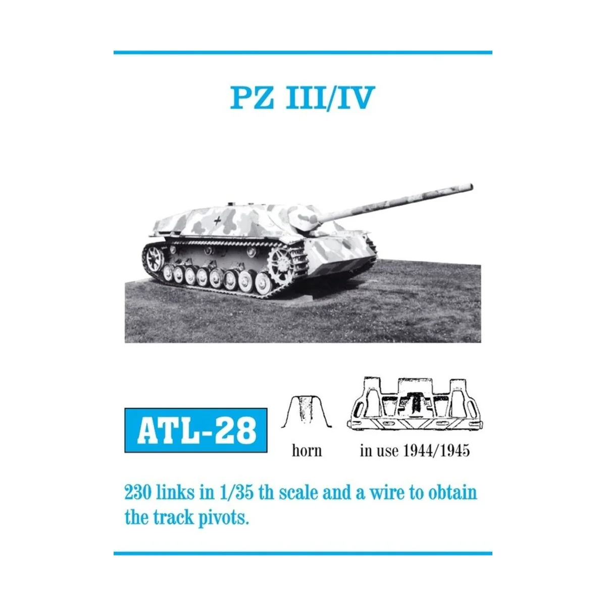 Tracks for Pz.Kmpfw III/IV, 1/35 - Friulmodel ATL-028