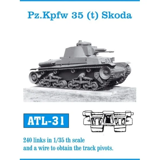 Tracks for Pz.Kpfw 35 (t) Skoda - Friulmodel ATL-031