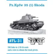 Tracks for Pz.Kpfw 35 (t) Skoda, 1/35 - Friulmodel ATL-031
