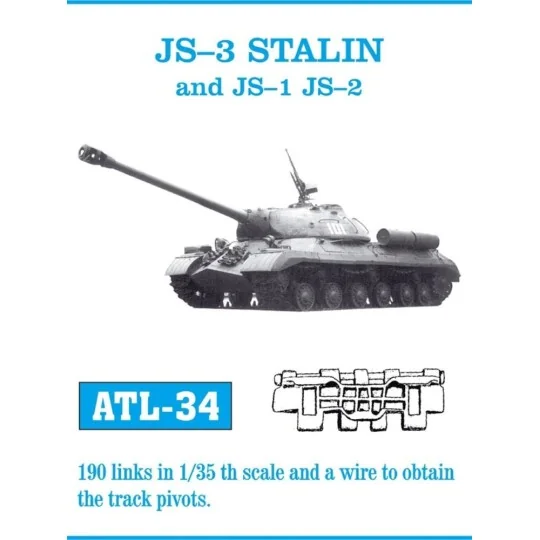 Tracks for JS-III. JS-I. JS-II, 1/35 - Friulmodel ATL-034 Tracks for JS-III. JS-I. JS-II, 1/35 - Friulmodel ATL-034