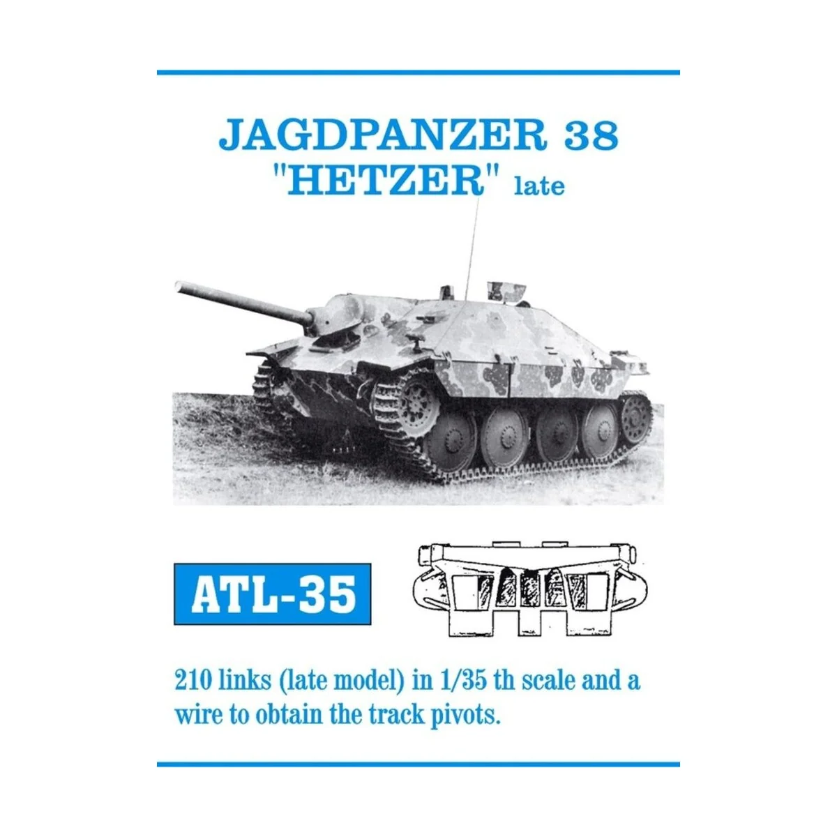 Tracks for Jagdpanzer Hetzer, 1/35 - Friulmodel ATL-035 Tracks for Jagdpanzer Hetzer, 1/35 - Friulmodel ATL-035