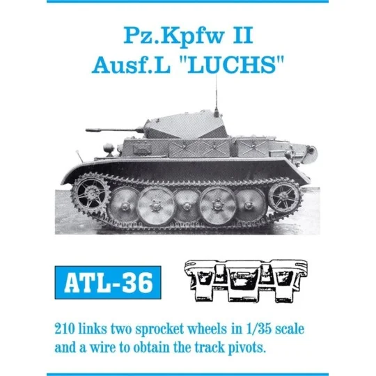 Tracks for Pz.II Ausf.L Luchs, 1/35 - Friulmodel ATL-036