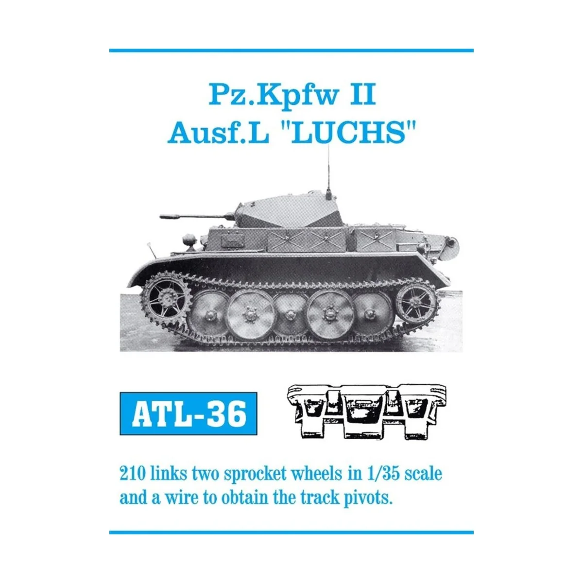 Tracks for Pz.II Ausf.L Luchs, 1/35 - Friulmodel ATL-036