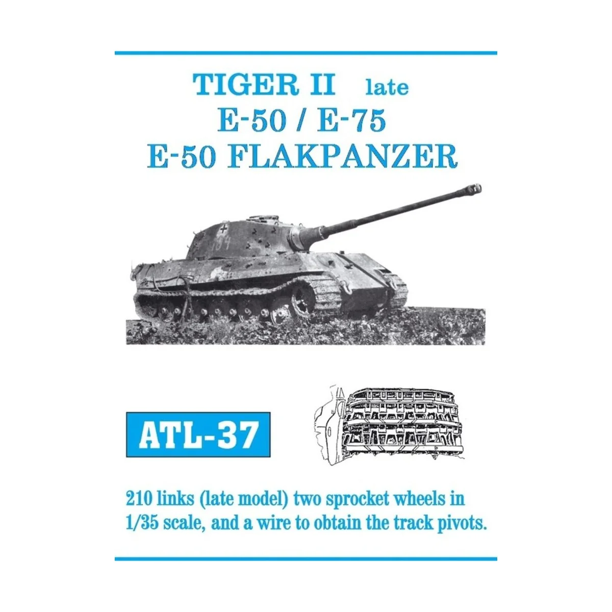 Tracks for Tiger II late - Friulmodel ATL-037