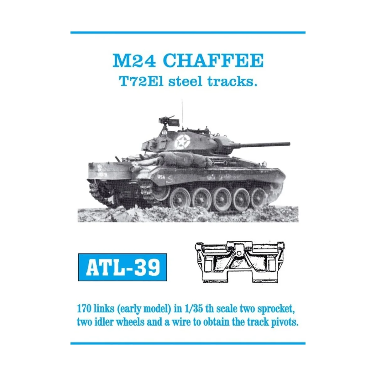 Tracks for M24 CHAFFEE - Friulmodel ATL-039