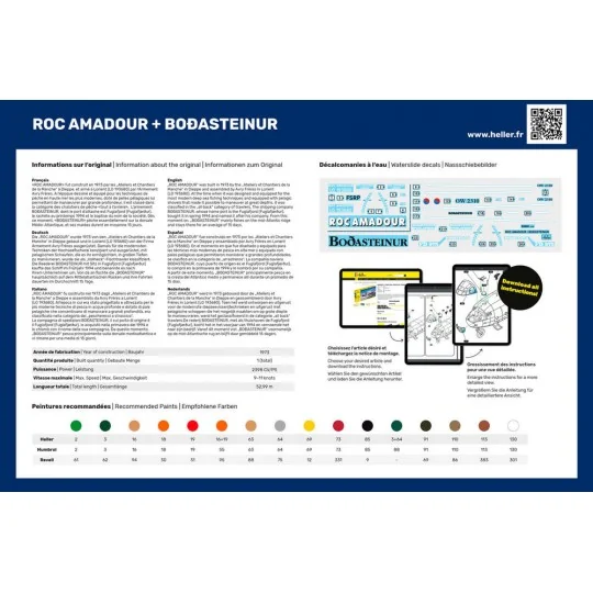 STARTER KIT Twin Set Roc Amadour + Bordasteinur, 1/200 - Heller 55608