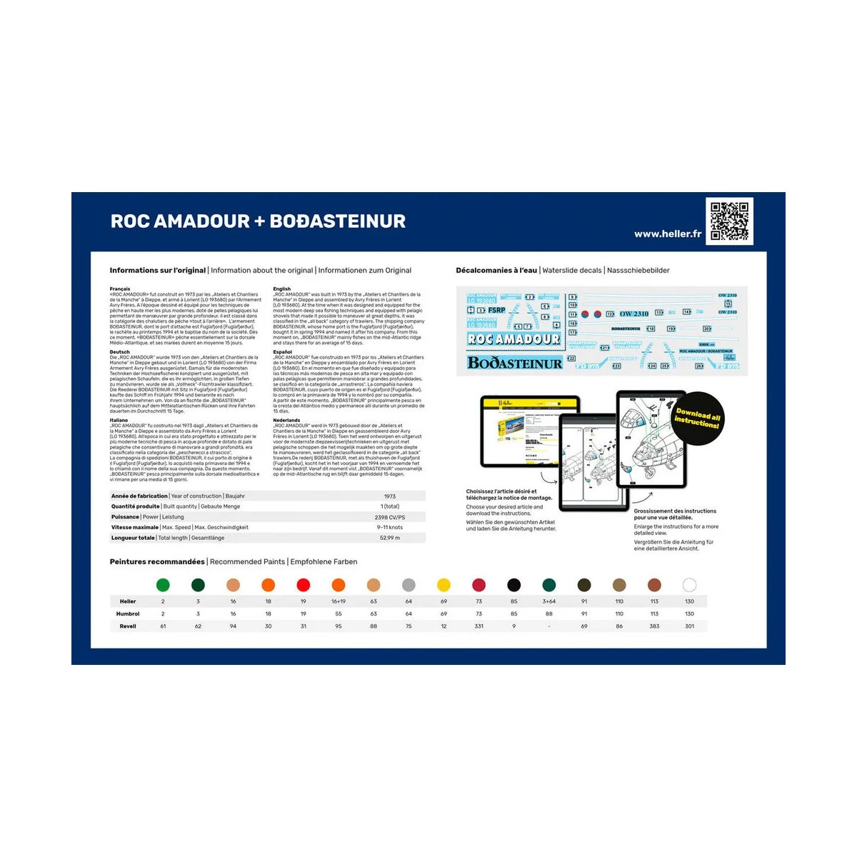 STARTER KIT Twin Set Roc Amadour + Bordasteinur, 1/200 - Heller 55608