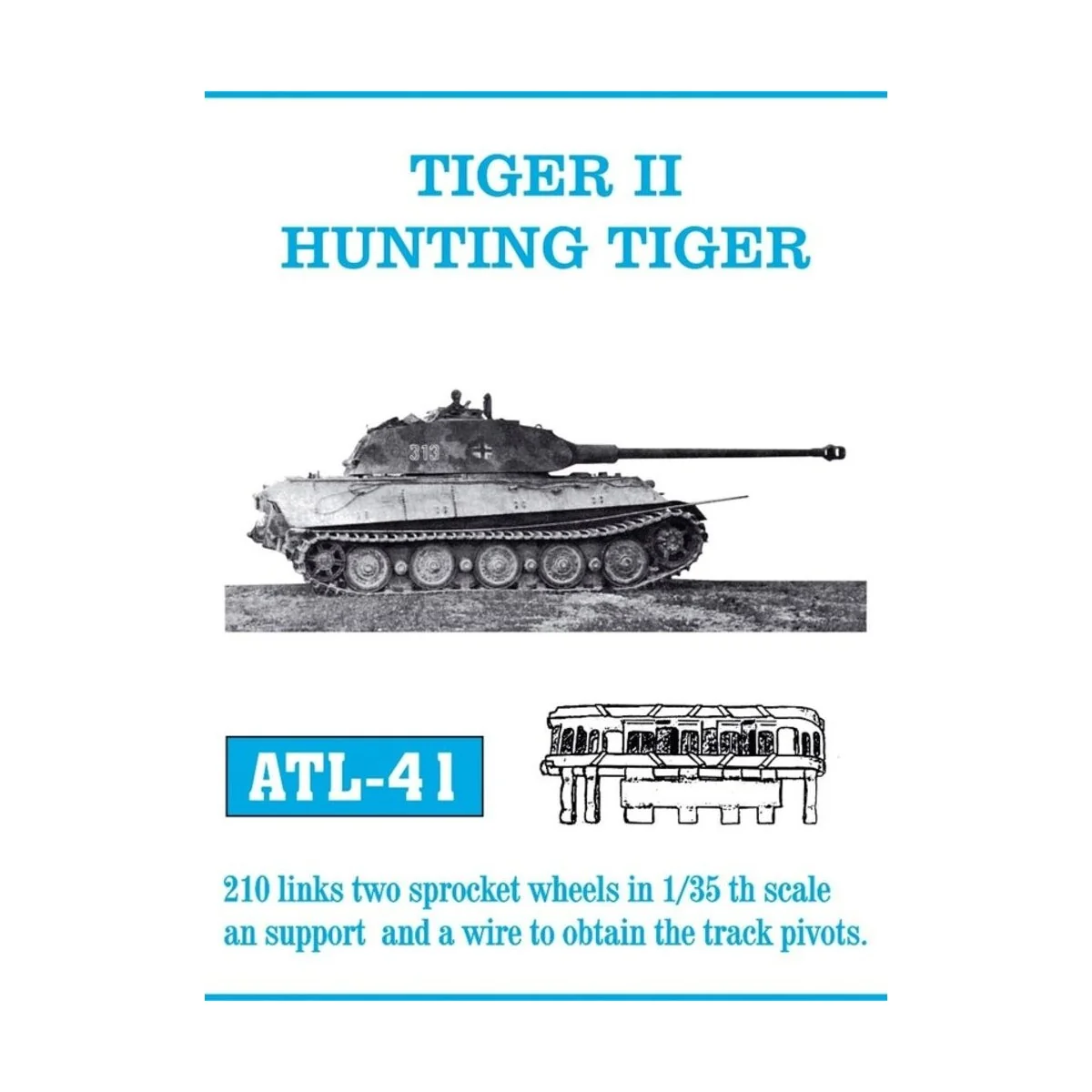 Tracks for Tiger II Hunting Tiger. Early Model, 1/35 - Friulmodel A...