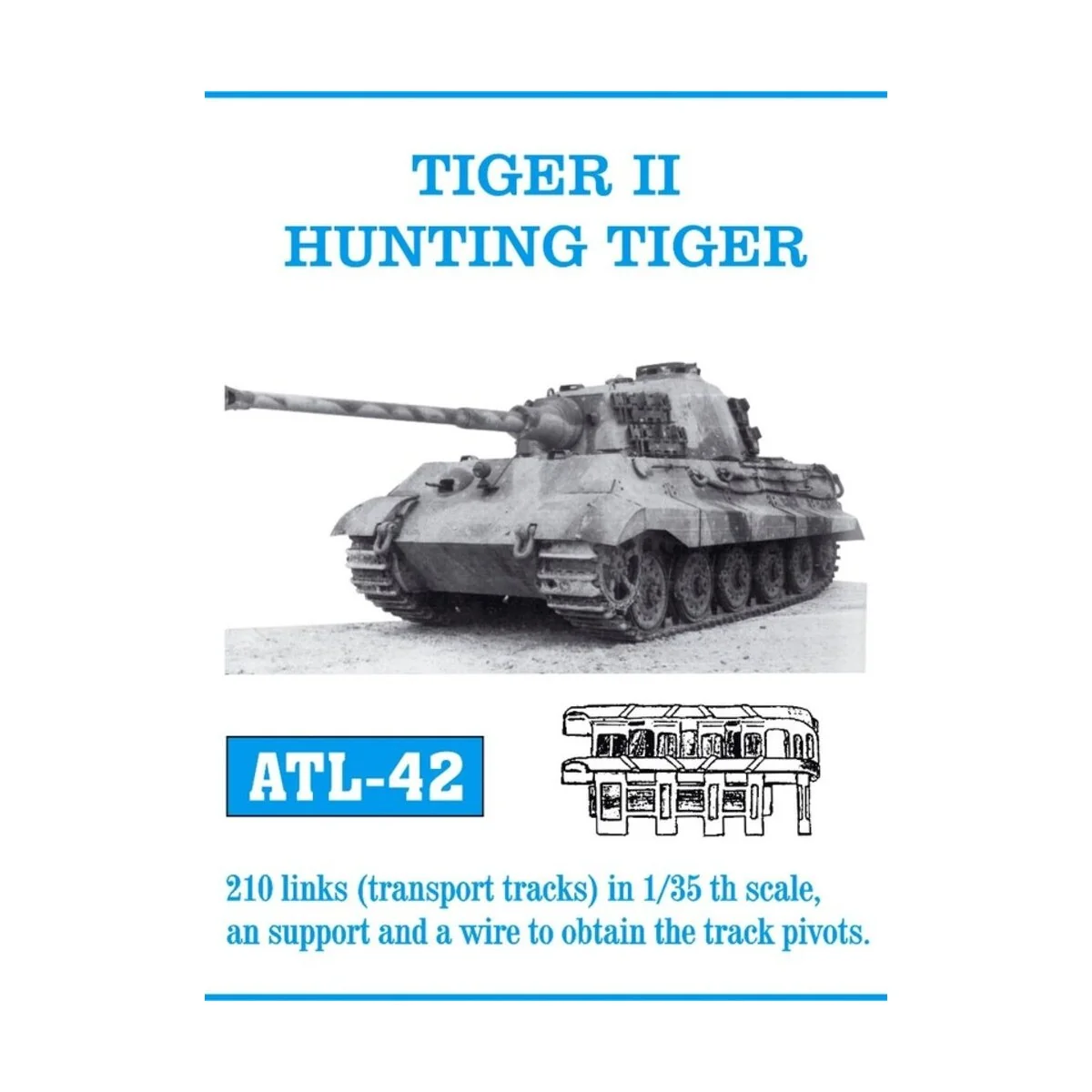Tracks for Tiger II Hunting Tiger. Transport Track - Friulmodel ATL...
