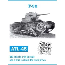 Tracks for 7 TP/ T-26, 1/35 - Friulmodel ATL-045