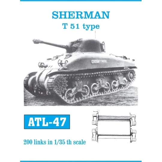 Tracks for Sherman T 51 Type - Friulmodel ATL-047