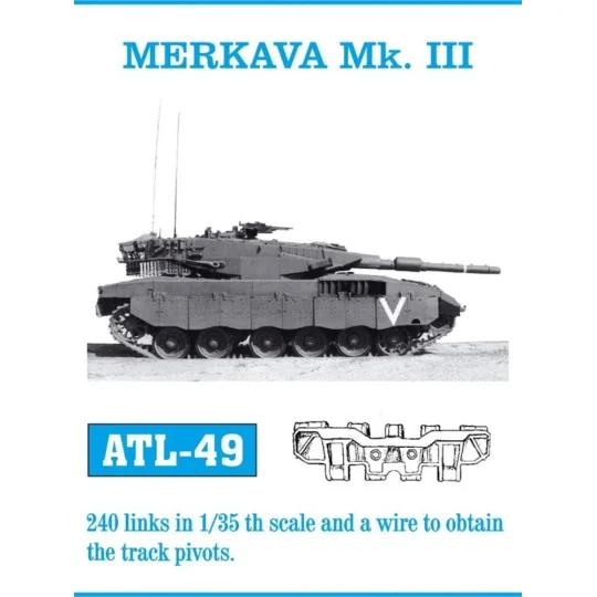 Tracks for Merkava Mk.III, 1/35 - Friulmodel ATL-049 Tracks for Merkava Mk.III, 1/35 - Friulmodel ATL-049