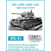 Tracks for KV-I/ KV-II. Light type track, 1/35 - Friulmodel ATL-051