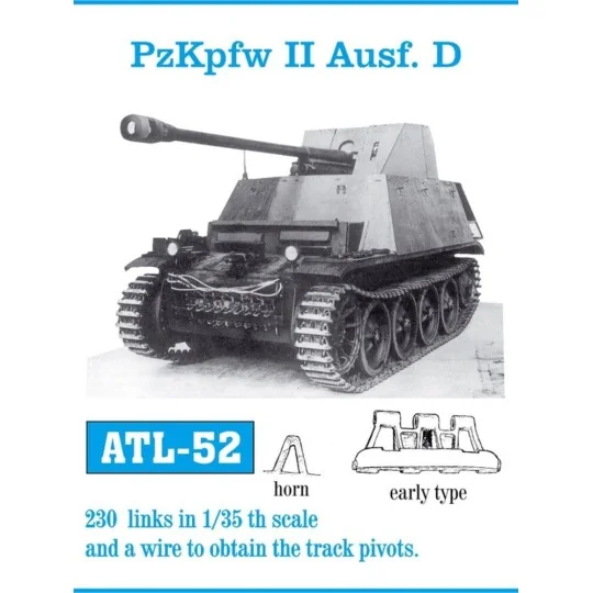 Tracks for PzKpfw. Marder II Ausf.D Flammpz.II early Flammpz.II ear...