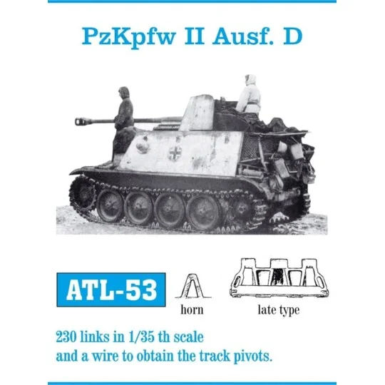 Tracks for PzKpfw. Marder II Ausf.D Flammpz.II late Flammpz.II late...