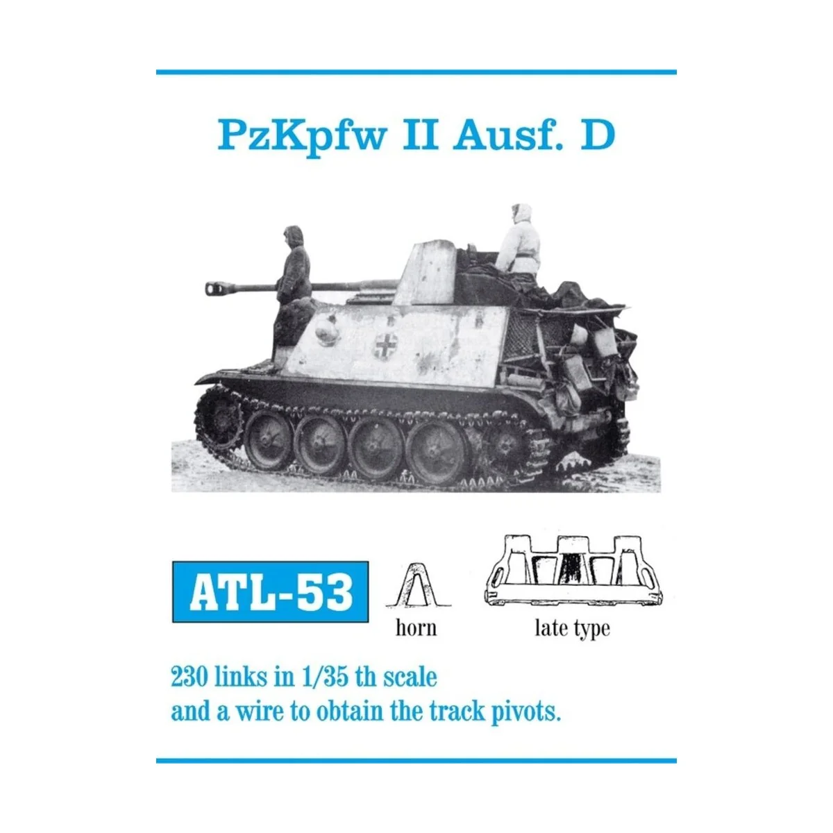 Tracks for PzKpfw. Marder II Ausf.D Flammpz.II late Flammpz.II late...