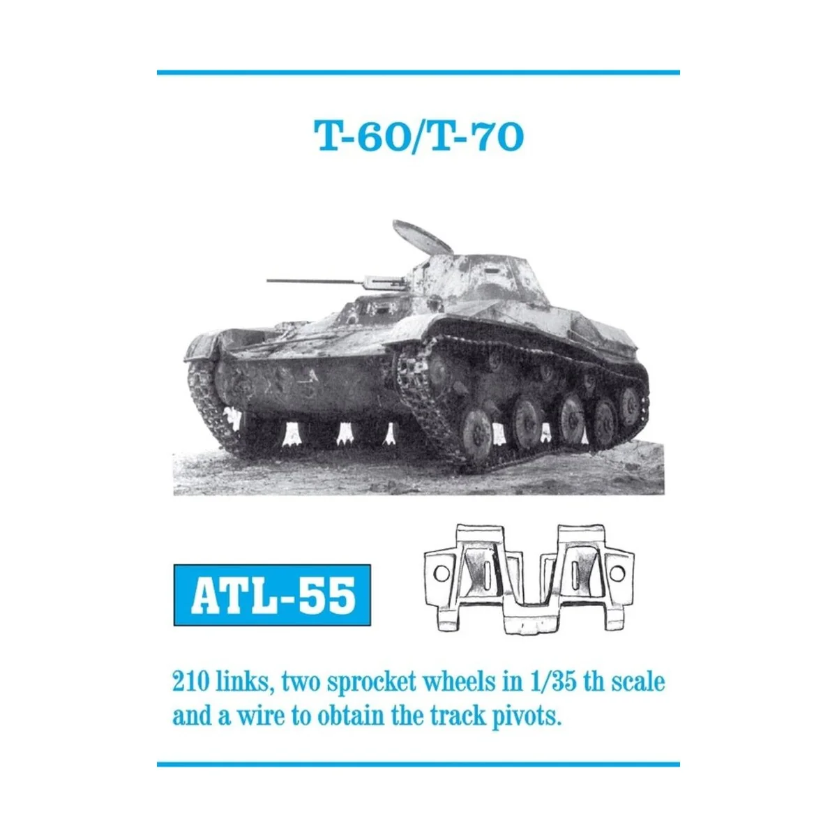 Tracks for T-60/ T-70 - Friulmodel ATL-055